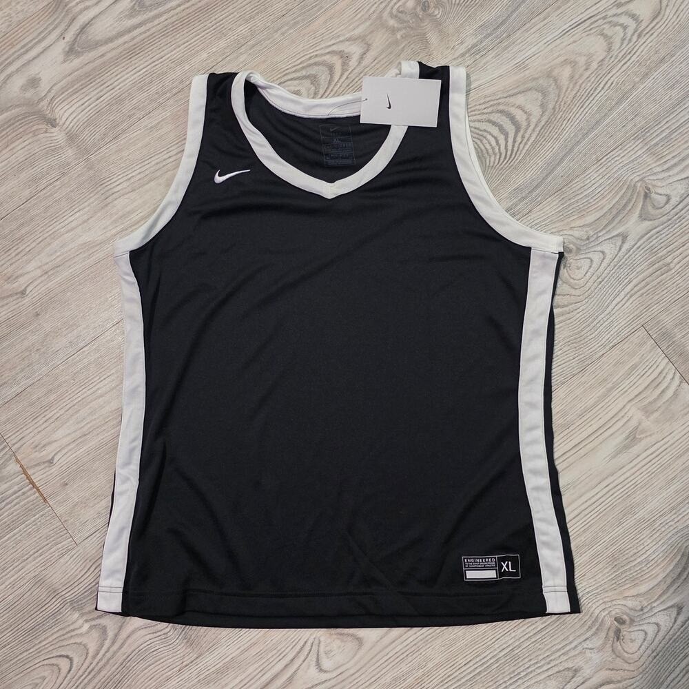 Women's Nike Dri Fit Elote 2 Jersey -Black with White -Size XL -NWT